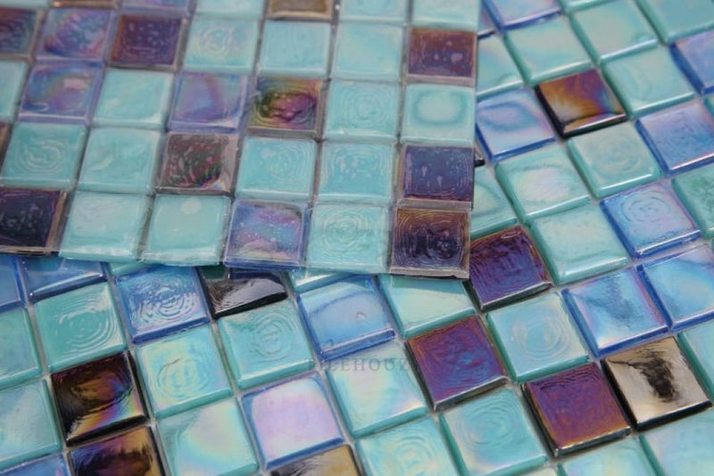 Laguna Mermaid Square 11.75 X Glass Mosaic Tile