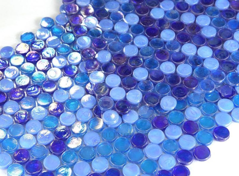 Laguna Ocean Penny 11.25 X Glass Mosaic Tile