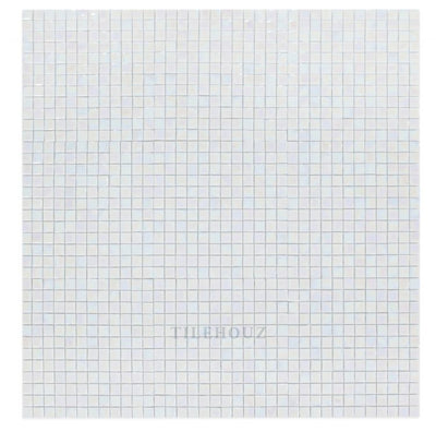 Laguna White Square 11.75 X Glass Mosaic Tile