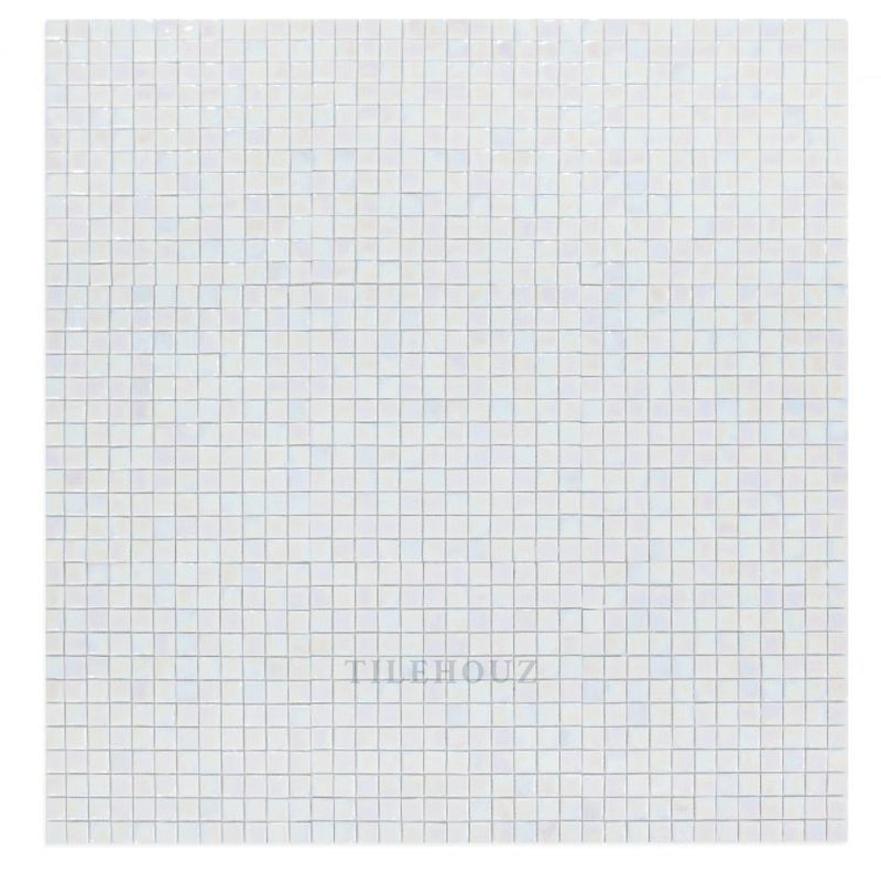 Laguna White Square 11.75 X Glass Mosaic Tile