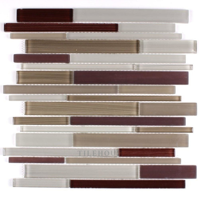 Merlot 11.75 X Glass Mosaic Tile