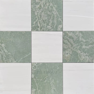 Ming Green Marble 12X12 Tile Polished&Honed