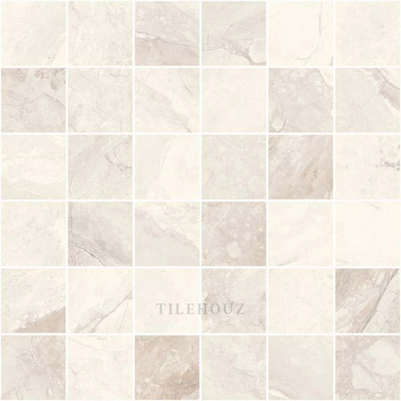 Mystic Ivory Matte Mosaic 12 X Porcelain Tiles