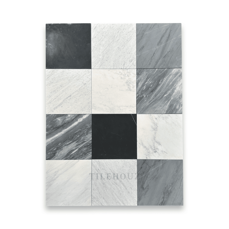 Nero Marquina Marble 18X18 Tile Polished/Honed