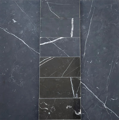 Nero Marquina Marble 3X6 Subway Tile Polished/Honed/Tumbled