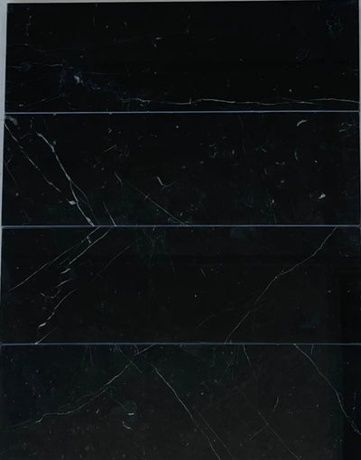 Nero Marquina Marble 4X12 Tile Polished/Honed