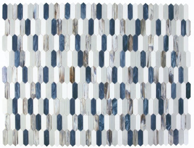 Newport Arrow Beach 10.25 X 12.5 Glass Mosaic Tile