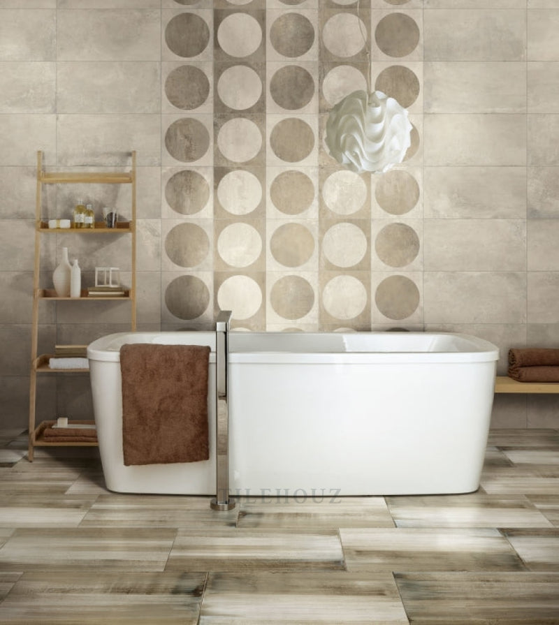 Plus One Mud (2 Pc) 24 X 48 Porcelain Tiles