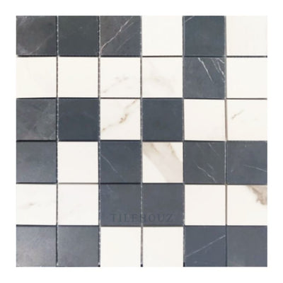 Prestigio Statuario-Marquinia Mix Soft Mosaic 12 X Porcelain Mosaics