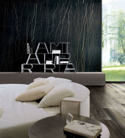 Prexious Thunder Night Glossy 12 X 24 Porcelain Tiles