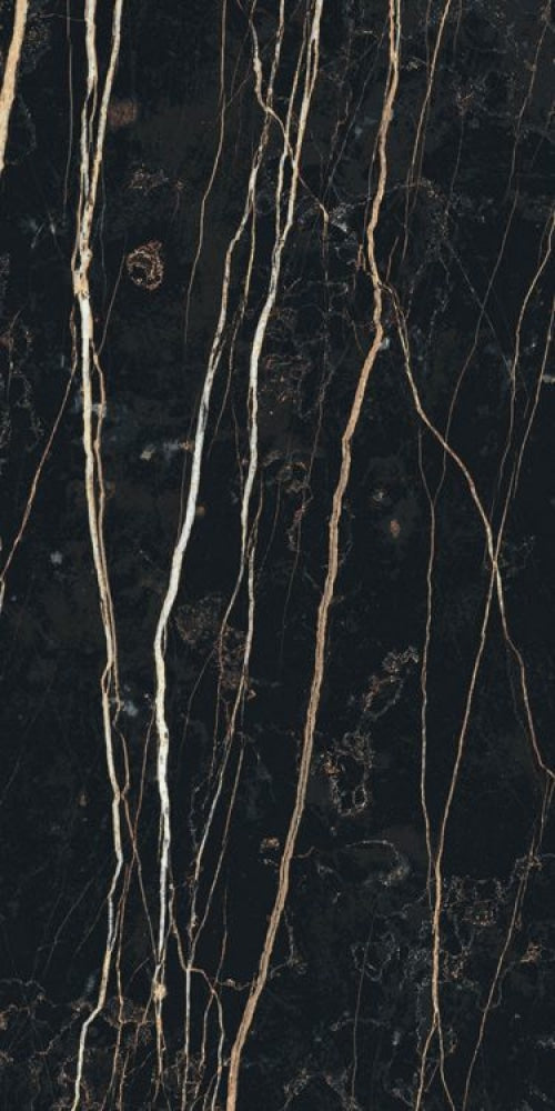 Prexious Thunder Night Glossy 12 X 24 Porcelain Tiles