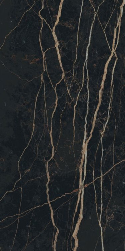 Prexious Thunder Night Glossy 12 X 24 Porcelain Tiles