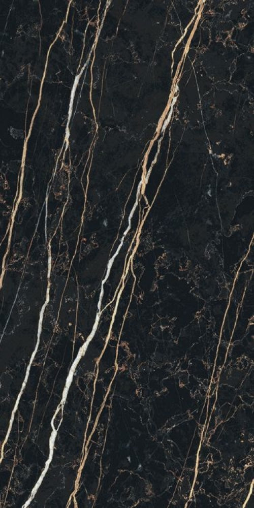 Prexious Thunder Night Glossy 12 X 24 Porcelain Tiles