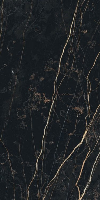 Prexious Thunder Night Glossy 12 X 24 Porcelain Tiles