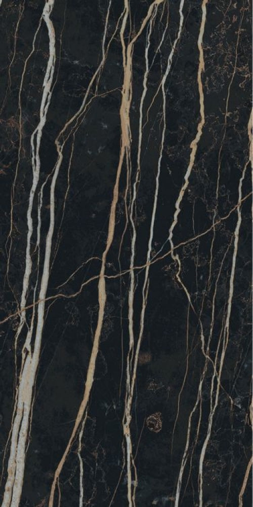 Prexious Thunder Night Glossy 12 X 24 Porcelain Tiles