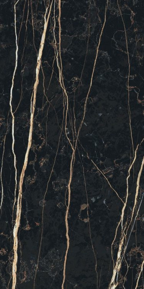 Prexious Thunder Night Glossy 12 X 24 Porcelain Tiles