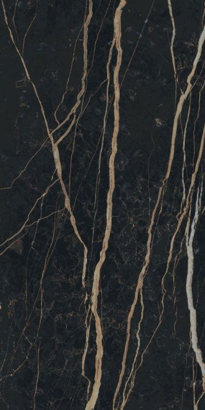 Prexious Thunder Night Glossy 12 X 24 Porcelain Tiles