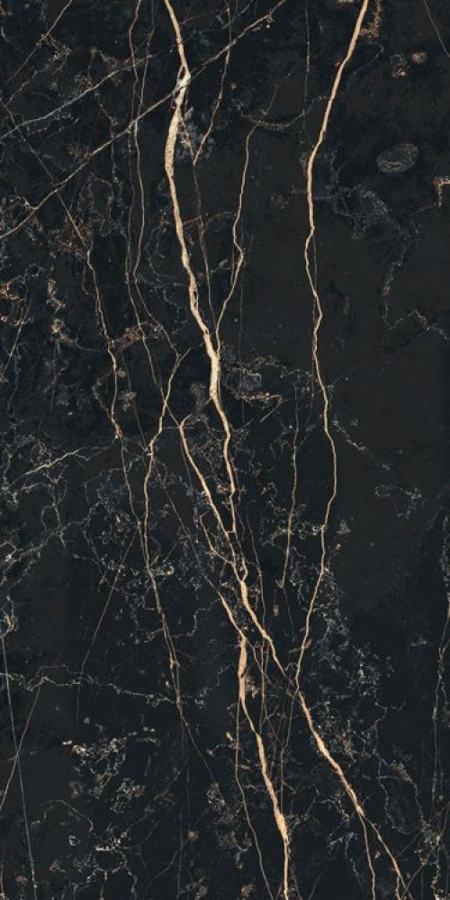 Prexious Thunder Night Glossy 12 X 24 Porcelain Tiles