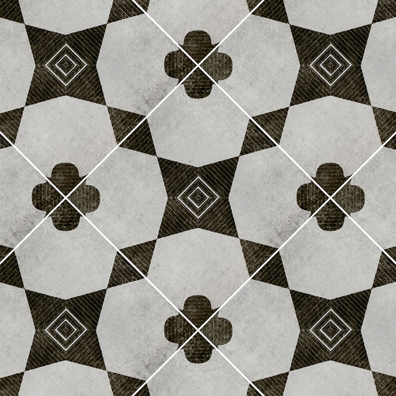 Zaria Sakura 8x8 Encaustic-Look Porcelain Tile