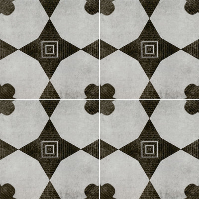 Zaria Sakura 8x8 Encaustic-Look Porcelain Tile