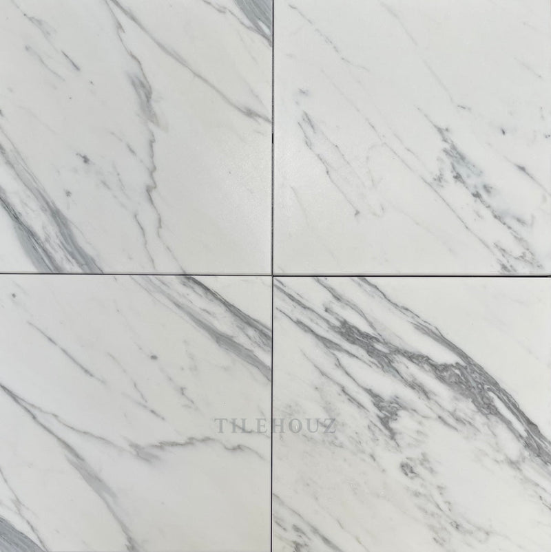 Statuary Premium Italian Marble 18X18 Tile Polished&Honed