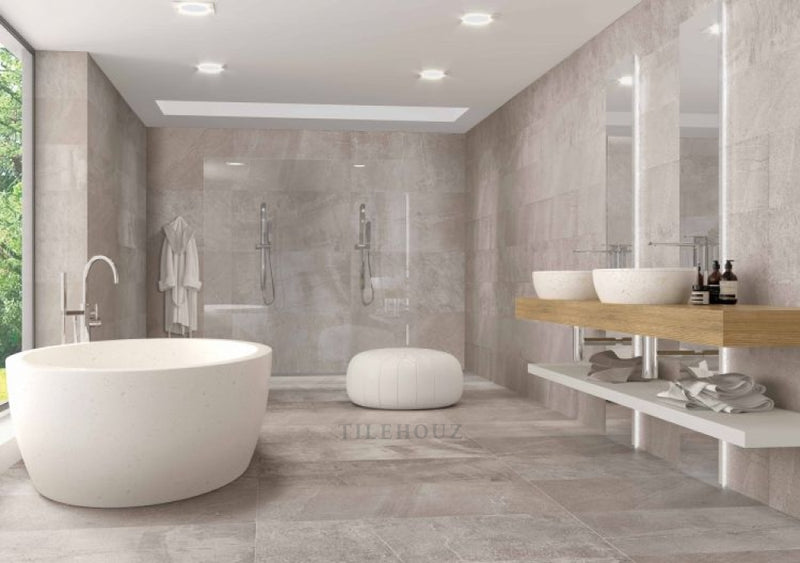 Sunstone Grey Lappato 24 X 48 Porcelain Tiles