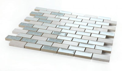 Swiss Blue Brick 11.75 X Crackle Glass