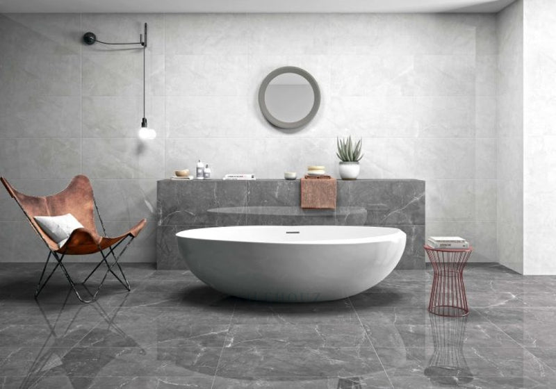 Tekali Gris Polished 24 X 48 Porcelain Tiles