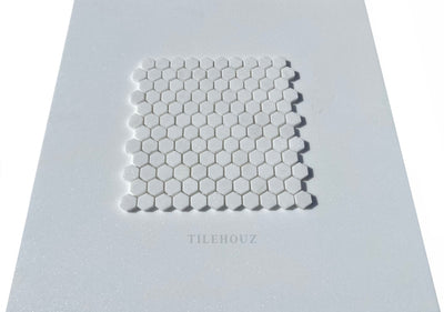 Thassos White Marble 1 X Hexagon Mosaic Tile Polished&Honed Wall & Ceiling