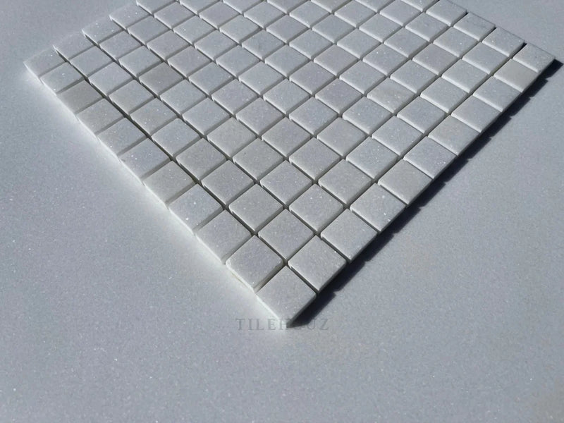 Thassos White Marble 1X1 Mosaic Tile Polished&Honed (A1)