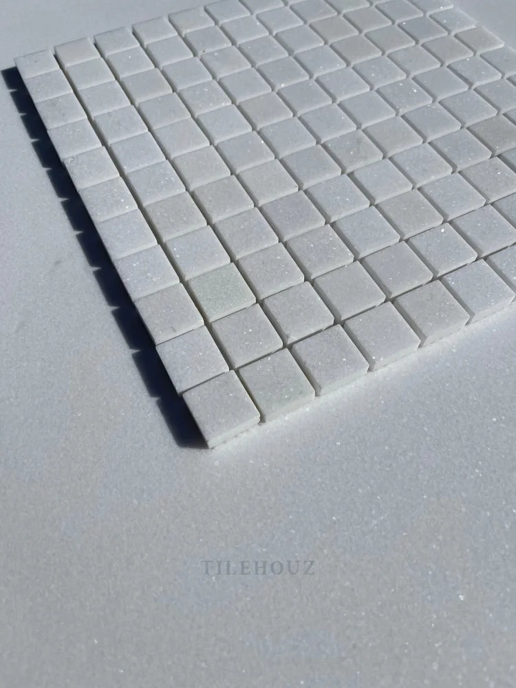 Thassos White Marble 1X1 Mosaic Tile Polished&Honed (A1)