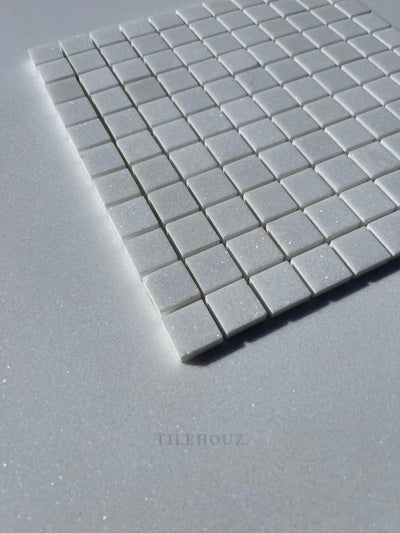 Thassos White Marble 1X1 Mosaic Tile Polished&Honed (A1)