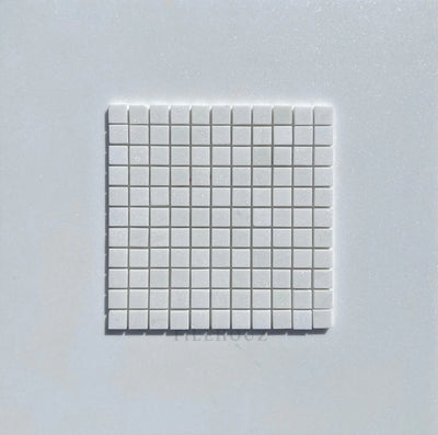 Thassos White Marble 1X1 Mosaic Tile Polished&Honed (A1)