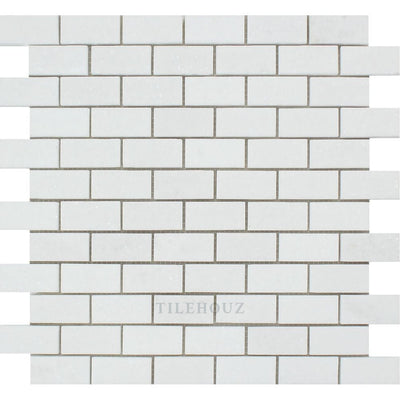 Thassos White Marble 1 X 2 Brick Mosaic Tile Polished&honed Tiles