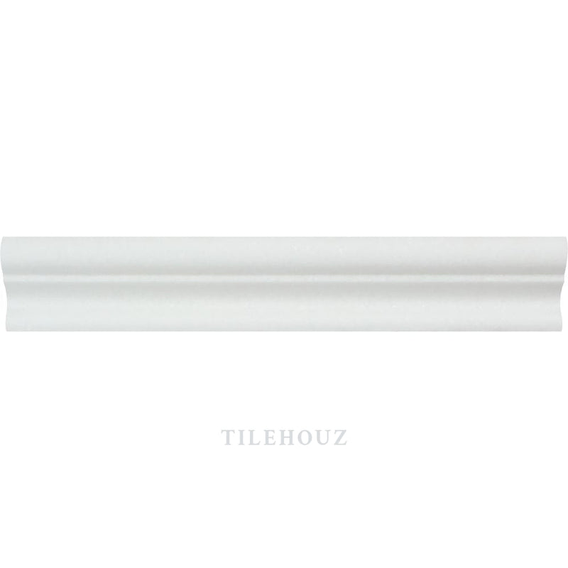 Thassos White Marble 2 X 12 Crown Molding Polished&honed Mosaic Tiles