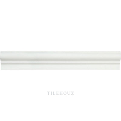 Thassos White Marble 2 X 12 Single-Step Chair Rail Trim Polished&honed Mosaic Tiles