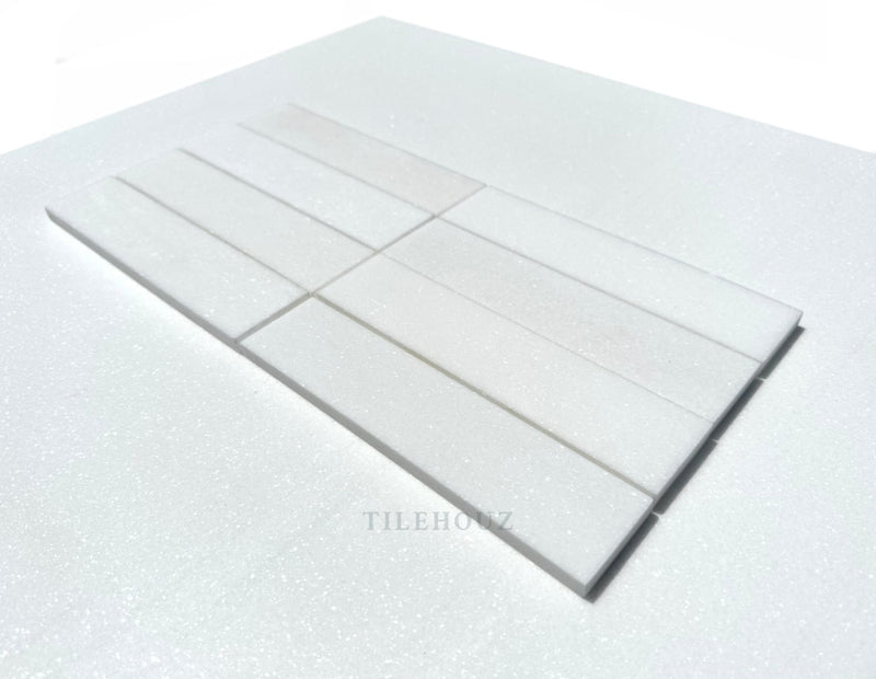 Thassos White Marble 2X8 Tile Polished&Honed (A1)