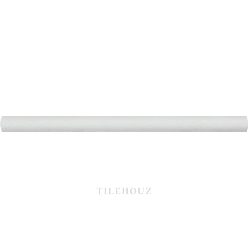 Thassos White Marble 3/4 X 12 Bullnose Liner Polished&honed Mosaic Tiles