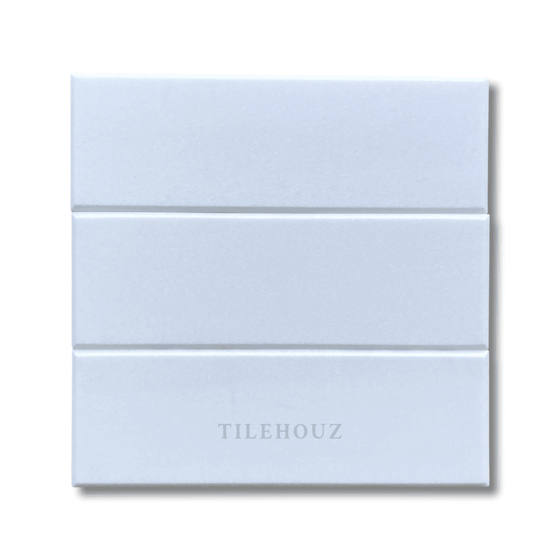 Thassos White Marble 4X12 Deep Beveled Tile Polished&Honed