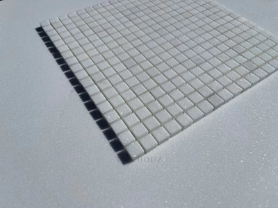 Thassos White Marble 5/8 X Mosaic Tile Polished&Honed (A1)