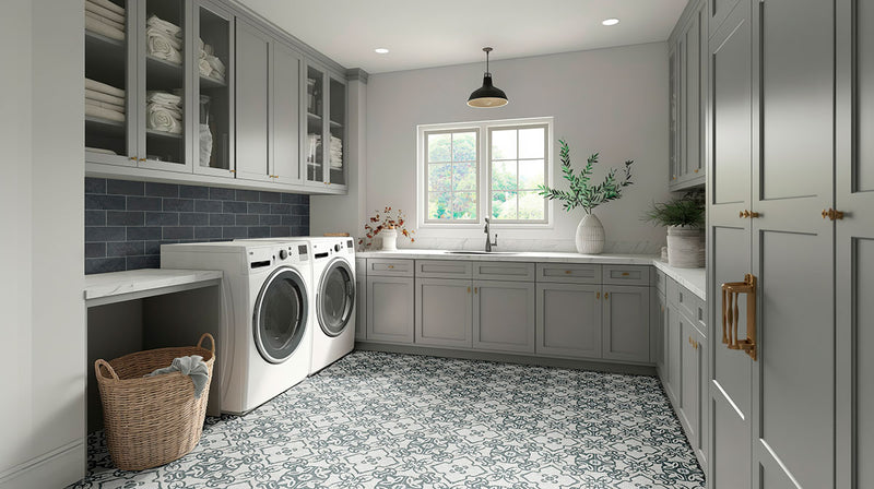 Trastevere 8x8 Deco Encaustic Porcelain Tile