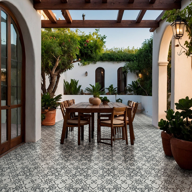 Trastevere 8x8 Deco Encaustic Porcelain Tile