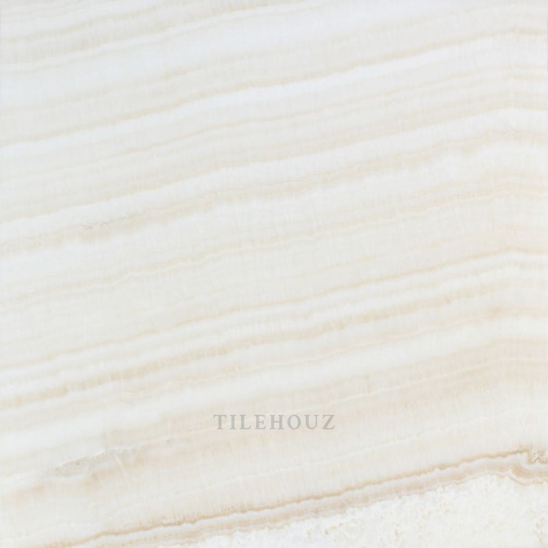 18 X Polished White Onyx Tile - (Vein-Cut) Mosaic Tiles