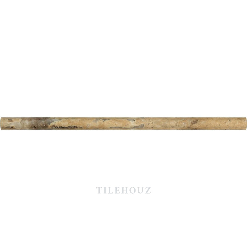 1/2 X 12 Honed Philadelphia Travertine Pencil Liner Mosaic Tiles