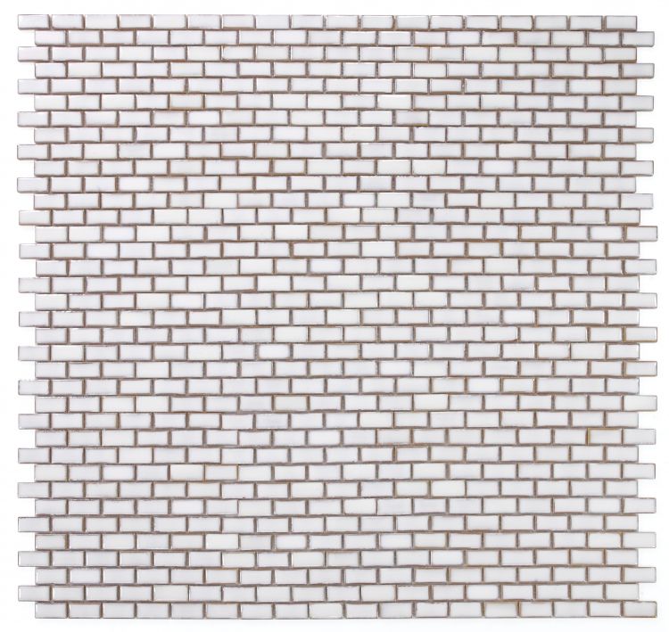 Brick Fancy White 11.75 x 11.75 Porcelain Mosaic Tile