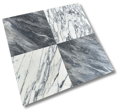 Bardiglio Nuvolato Italian Marble 18X18 Tile