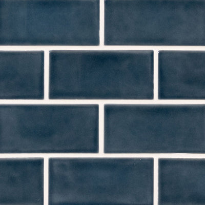 BAY BLUE GLAZED 3X6 CERAMIC TILE