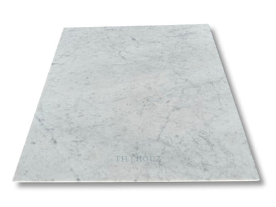 Carrara White Marble 24X24 Tile Polished&Honed