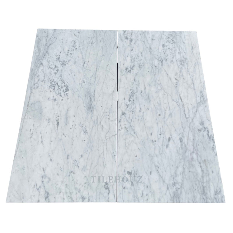 Carrara White Premium Italian Marble 18X36 Tile Polished&Honed