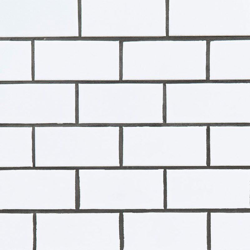 DOMINO WHITE 2x4 SUBWAY MOSAIC TILE